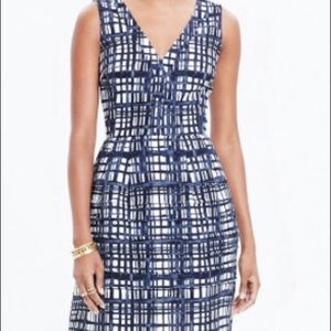 Madewell Midnight fit&flare dress Navy Brushstroke